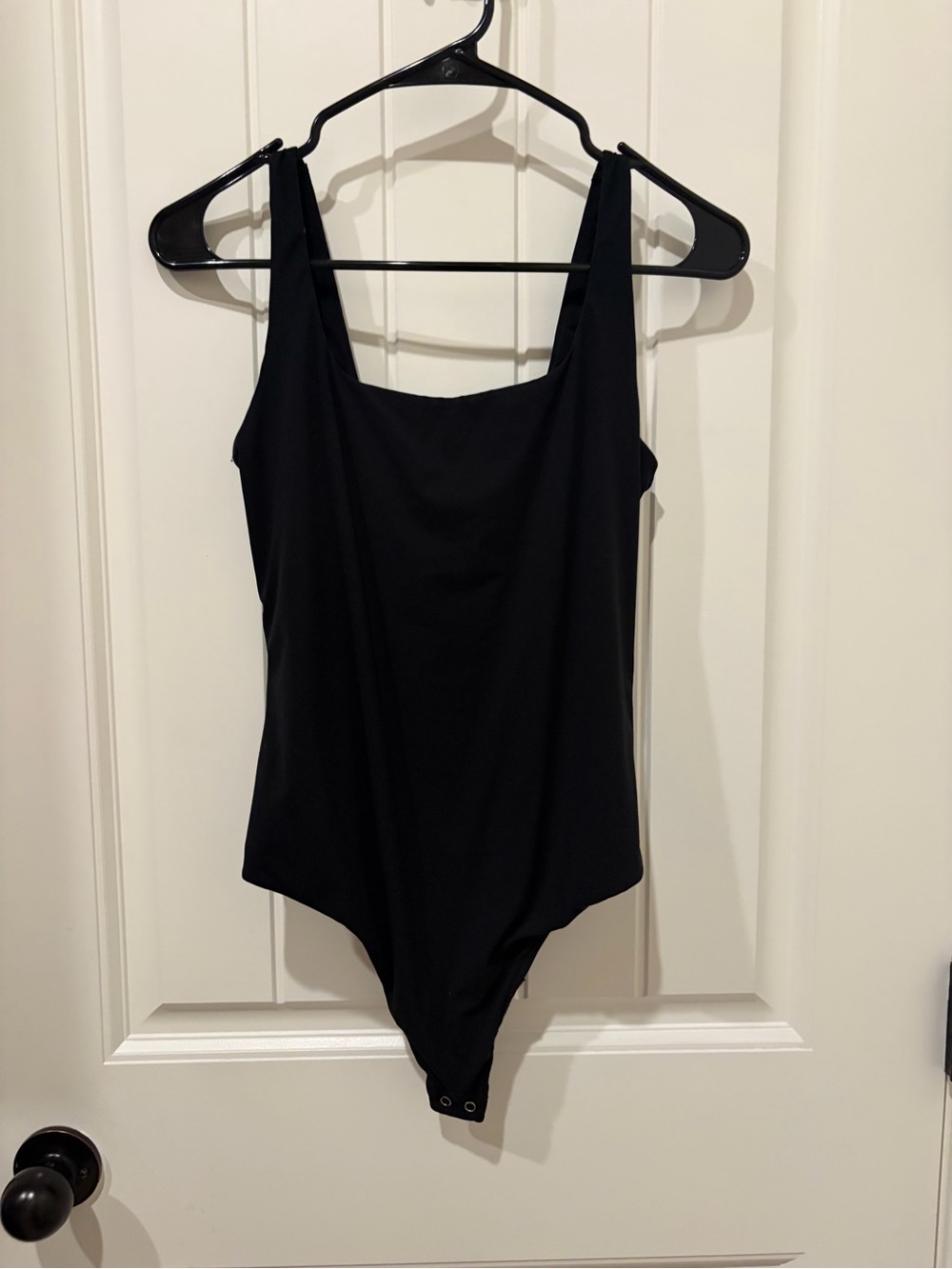 Black Stretch Tank Chemise Bodysuit